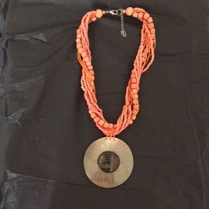 Elegant Coral Beaded Necklace